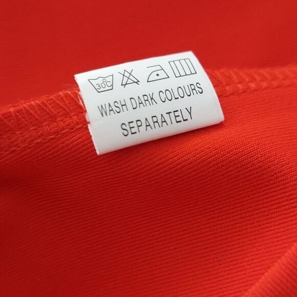 NWT Piao Liang fu shi  RED DRESS Stretchy Off Shoulder Size L - Picture 6 of 7